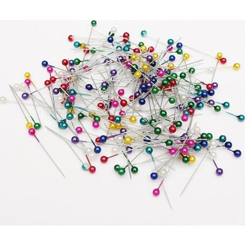 Dressmaking Pins Sewing 200 PCs Round Pearl Head Pins Wedding Decorating Crafts