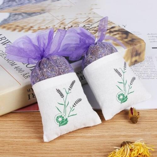 Lavender Dried Flower Sachet Bag Wardrobe Car Air Freshener Household Natural Aromatic Indoor Deodorizing Home Decor Accessories