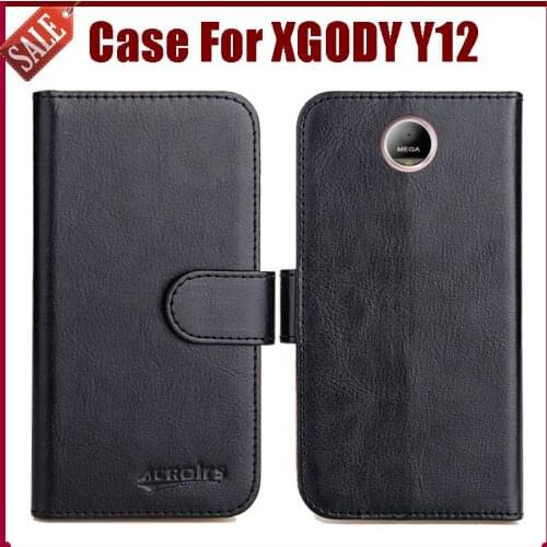 Hot Sale! XGODY Y12 Case High Quality 6 Colors Flip Leather Exclusive Protective Cover For XGODY Y12 Phone Case