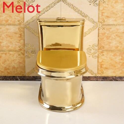 Personalized local tyrant gold toilet Creative Color toilet, deodorant ceramic silent toilet, siphon super swirling toilet