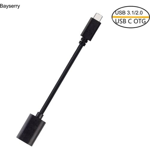 OTG Data Line OTG USB 3.1 Male To USB Female Cable USB-C Android OTG Adapter Type Type-c Mobile Phone USBC Supported Device