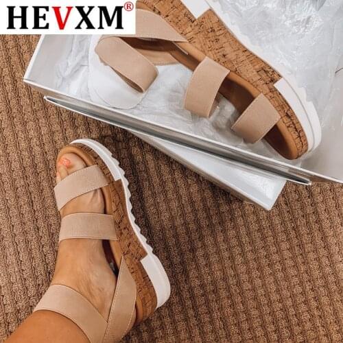 Summer Wedges Heel Sandals Fashion Open Toe Platform Women Sandals Shoes Plus Size Pumps 2020 Femme Platform Sandals