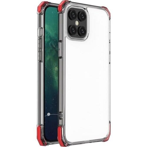 Amazon Hot Transparent Clear Shockproof soft TPU hard PC 2 in 1 Phone Case Back Cover For New iPhone 12 Pro Max colorful button