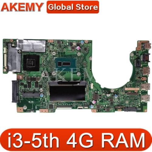 SAMXINNO K501LB Laptop Motherboard For Asus K501LX K501LN K501LB A501L K501L V505L Mainboard 100% test Ok I3-5010U GT940M 4GB
