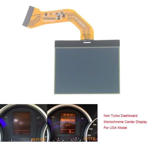 Instrument Cluster Monochrome Center LCD Display Screen For Porsche Cayenne S 2003-2009 VW Touareg V6 2004-2007