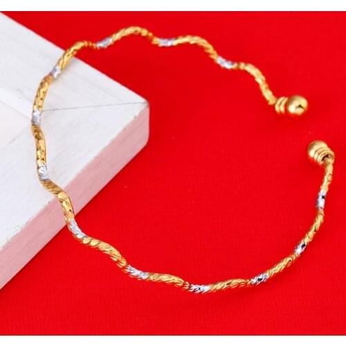 Wholesale Fashion African Dubai Bangle Jewelry Two Color Ethiopian Bracelet For Women