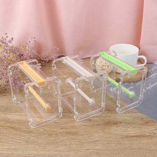 Transparent Adhesive Tape Dispenser Cutter Desk Washi Tape Holder Storage Box Organizer Office School Stationery Supply