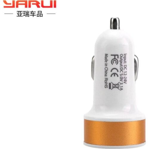 Factory direct one to two car cigarette lighter plug smart fast charging multifunctional mobile phone car charger