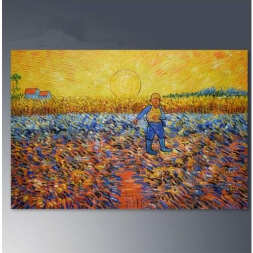 Hand painted Canvas oil paintings Van Gogh Landscape painting Abstract Modern home decor wall art picture famous painting #1