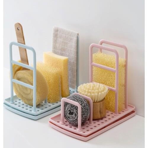 Dish Cloths Drain Rack Clean Sponge Holder Rag Storage Rack Kitchen Shelf Wipe rack dishwashing cloth drain rack sponge
