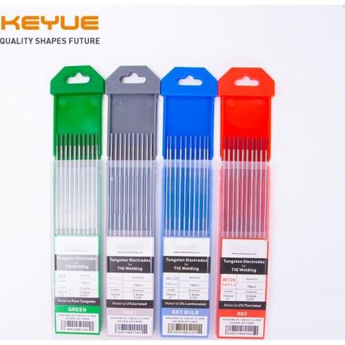 KEYUE Tungsten Electrodes Welding Electrodes Tig Welding Rods 1.6 2.0 2.4 3.2mm WT20 WC20 WP WL20 Tig Rods