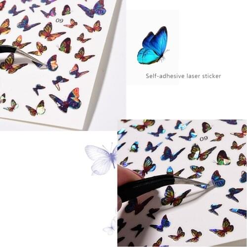 TCST-018 Butterfly Nail Art Sticker Nail Autocollant Pegatinas de uñas Adesivi per unghie Adesivos para unhas Nail Decals DIY