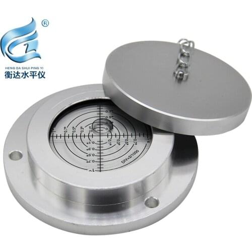 Level bubble level with protective cover, high precision level, metal circular level