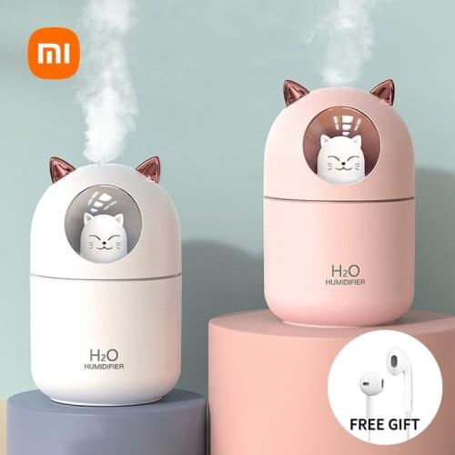 Xiaomi Youpin New Humidifier Cute Pet Mini Household Small Moisturizing Aromatherapy Car Creativity Air Bear USB LED Mist Maker