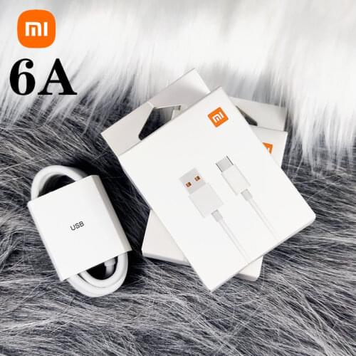 Xiaomi 6A data charger cable Fast charge cable For mi 9 11 10 pro 10x lite 9t pro redmi note 9 pro k30