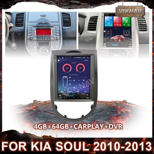 10.4 inch Android Car Radio For KIA SOUL 2010 2011 2012 2013 Navigation GPS Stereo Multimedia Player Vertical Screen Head Unit