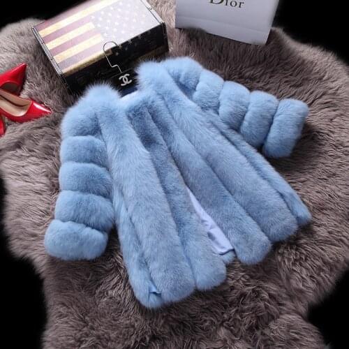 2017 Female Luxury Genuine Real Fox Fur Coat Jacket Winter Women Fur Outerwear Coats Lady Warm Clothing 0734