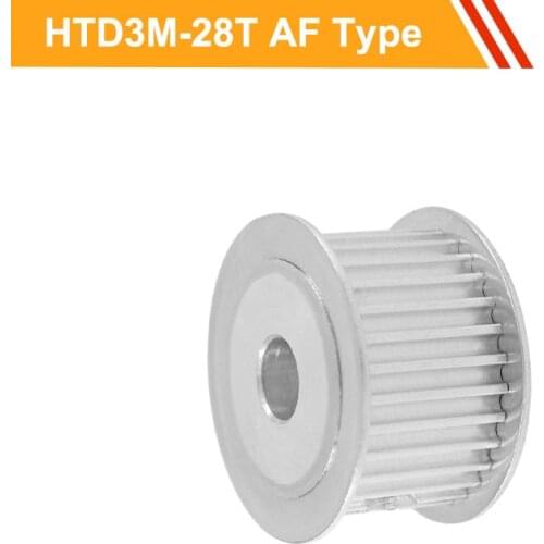 3M 28T Timing Belt Pulley HTD3M Type Gear Pulley 11mm/16mm Belt Width 5/6/6.35/7/8/10/12mm Bore Toothed Pulley Wheel
