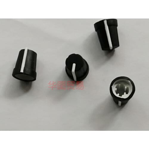 3pcs dbx Equalizer 223 234 266 Half - axis potentiometer Knob cap / Bore 6MM / 0 Degree W14MM * H16MM