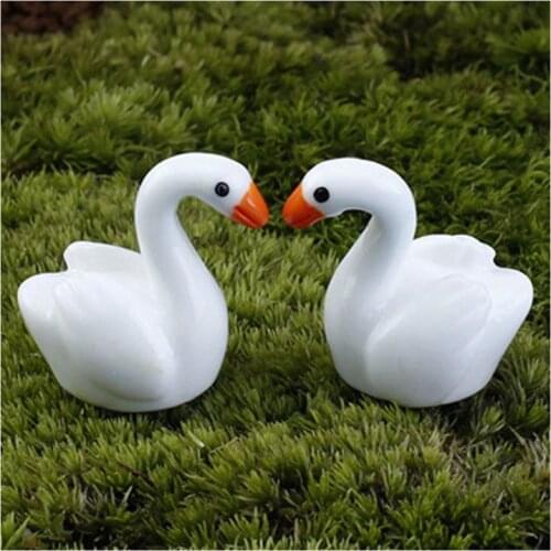 4PCS micro landscape home creative accessories doll ornaments fleshy decoration moss landscape mini resin small animal DIY mater