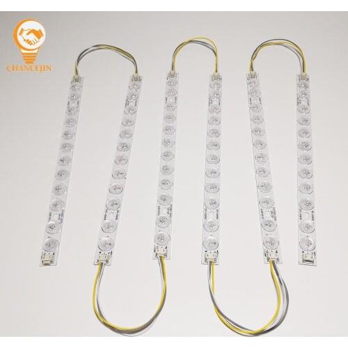 6pcs/pack)Dual colors LED bar lights rigid LED strip with lens,9Wx2 310x18MM 2835-2B3Cx2 6D+6D,12Wx2 520x18MM 2835-2B4Cx2 8D+8D