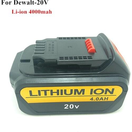18V/20V Max 4000mah Li-Ion Replacement Power Tool Battery for DEWALT DCF883L2, DCF885, DCB180, DCB181, DCB182,DCB183