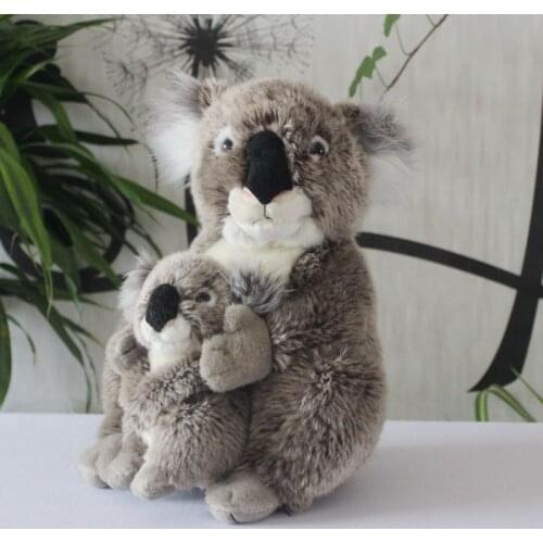 Big Plush Toy Soft Children Present Real Life Plush Mother and Baby Koalas Doll Toys Store