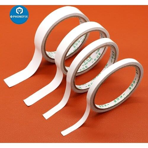 Adhesive Tape Double Sided Strong Ultra-thin High-Adhesive White Double Faced Adhesive For School Car Office Home Repair Paper