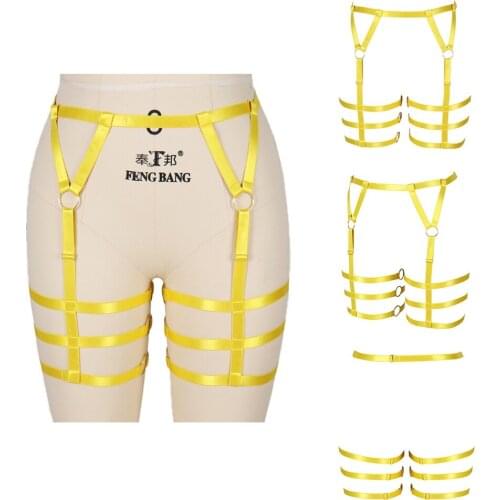 Exotic Costumes Harness For Women Adjust Waist Suspender Belt Size Fetish Sexy Lingerie Punk Gothic Style Garters Accessories