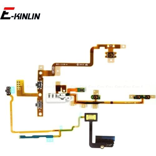 Volume Audio Mute Power Switch ON OFF Button Key Flex Cable For iPod Touch 2 3 4 5 Nano 6 7 Repair Parts
