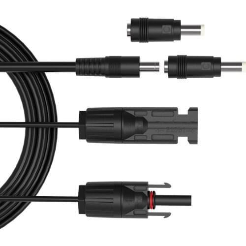 Solar Charging Cable M C 4 to DC5525mm DC5521mm DC8mm for Goalzero Yeti Jacker Explorer Allpowers Ecoflow Maxoak etc