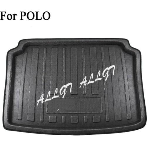 Rear Trunk Cargo Liner Floor Mat for Volkswagen Polo Hatchback 2010 2011 2012 2013 2014 2015 2016 2017 Black