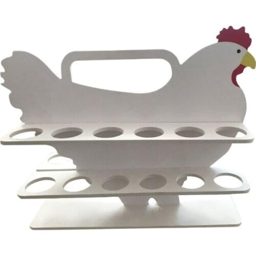T21D Creative and Practical Egg Skelter Made by Wood Durable and Strong Load Bearing