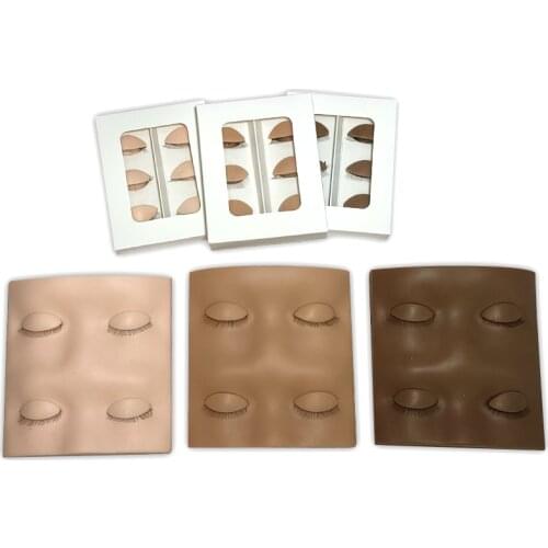 2021 New Training Mannequin Head for Grafting Eyelash Extension Practice Eye Facial Dummy Removable Eyelids Training Heads Model