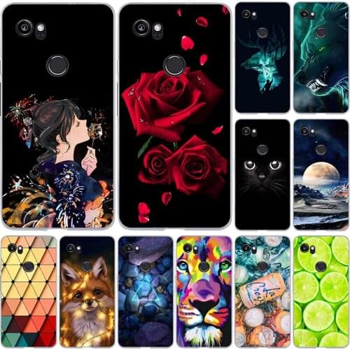 Fashion Printed Case For Google Pixel 2 XL 2XL Piexl2 XL Cover Original Cute Printing Drawing soft silicone Phone Case Shell