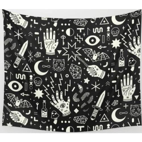 Witchcraft Wall Tapestry Wall Hanging Tapestries Wall Decor Bedspread Bedding Curtain Towel Throw Table Cloth Lightweight