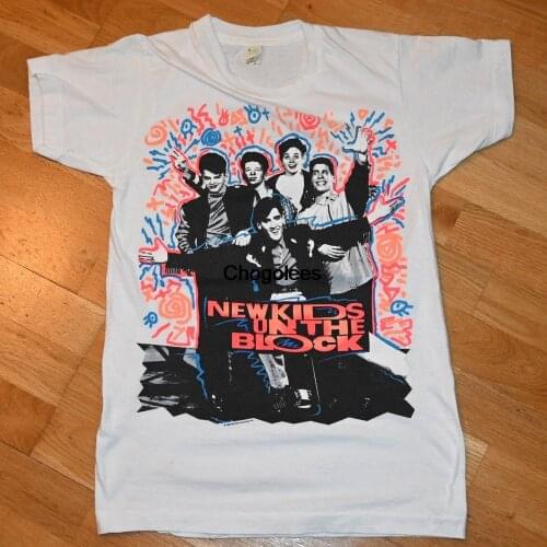 1990 NEW KiDS On The BLOCK vintage concert tour rare original rock band music t shirt NKOTB vtg tee graffiti 80s 1980s
