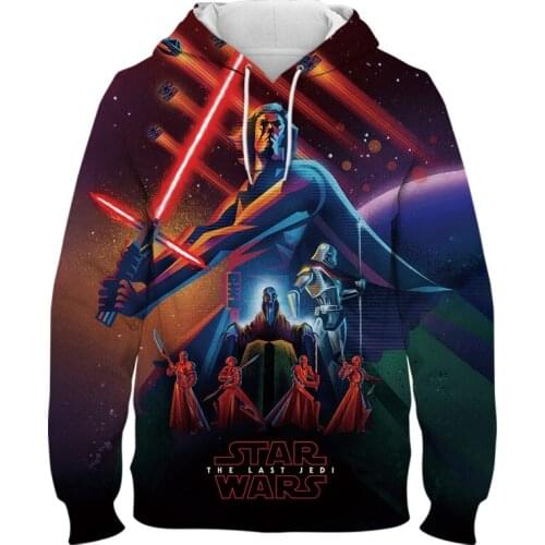 Clothes For Teenagers Spring Autumn Streetwear Casual Men Women Sweatshirt Marvel Star Wars 3D Printed Cool Children Hoodie