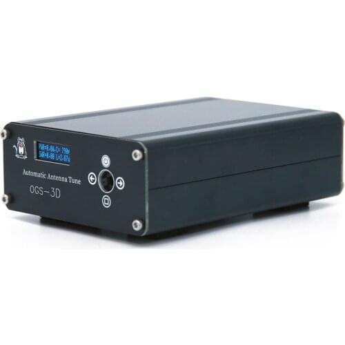 OGS-3D ATU-100 Rechargable Shortwave Antenna Tuner Automatic Antenna Tuner with Menu Adjustment Function QRP QRO Mode Optional