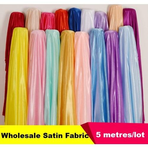 Ice silk pearlescent elastic Satin Fabric wholesale for curtain Wedding Party Decoration Sewing stage background cloth