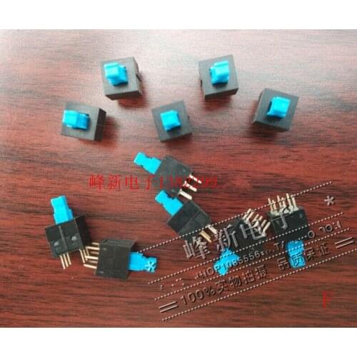 Original new 100% KLT-2201DN double row 6pin self spring reset switch unlocked key switch flat head button switch 8.5*8.5