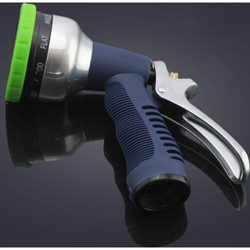 Garden Hose Nozzle Sprayer Heavy Duty Metal Spray Gun Pistol Grip Trigger 9 Adjustable Patterns Best For Hand Watering Garden