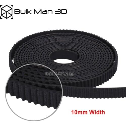 5M/Lot 10mm Width Rubber Open GT2 Timing Belt for Timing Belt Pulley, CNC Router machine / 3D Printer Accessory