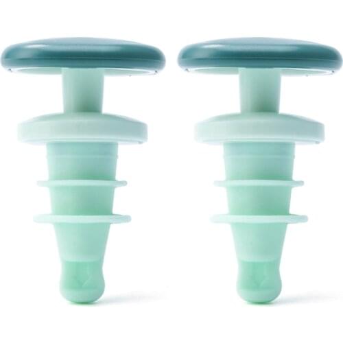 Silicone Food Grade Wine Stoppers Rubber Bungs Suitable for a Variety of Bottle Mouths Set of 2 for Home Brew Kitchen