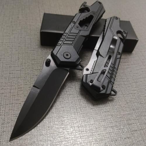 7.45'' Brand Flipper Folding Knife Outdoor Self-Defense Survival Knife High Hardness Camping Hunting Knife Portable Fruit Knife