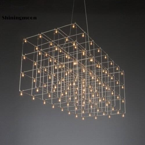 Modern Luxury Ceiling Chandelier Large Hotel Decor Chandelier Lighting Supermarket Restaurant Hanging Lamp Luster Light Fixtures