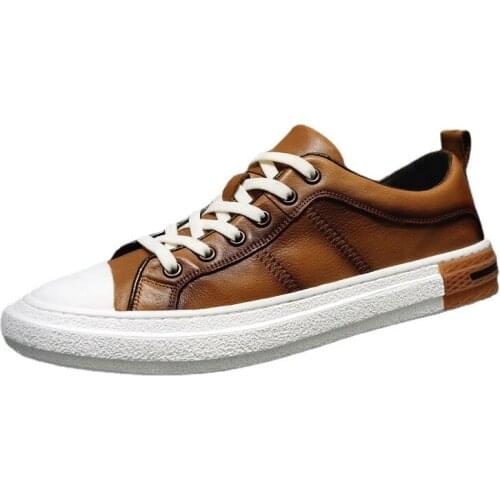 Vintage Fashion Men Shoes Genuine Leather Sneakers Men Flats Casual Shoes Handmade Men Loafers Soft Moccasins Zapatos Hombre