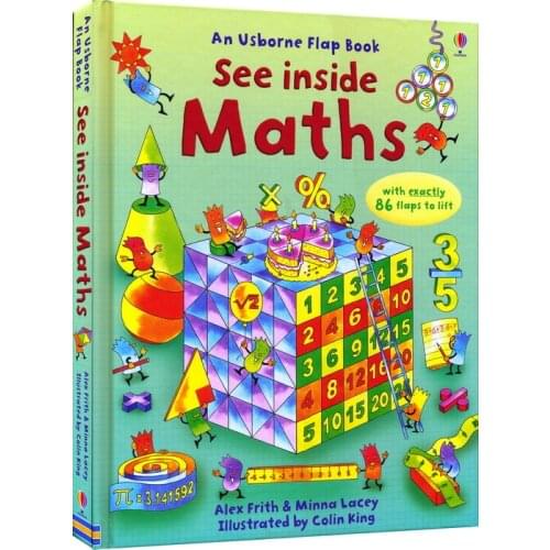 Britain English 3D Usborne see inside Maths flap Book Education for Children With 86 flaps to lift