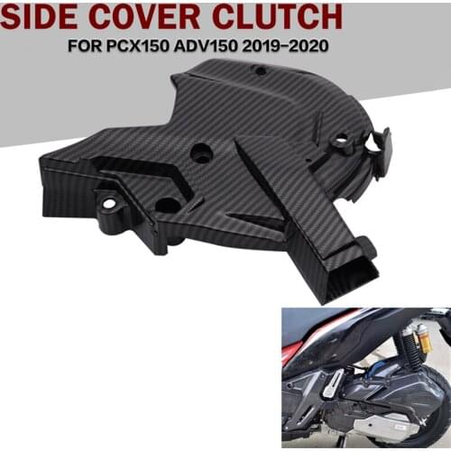 For Honda ADV150 PCX150 2019-2020 Motorcycles Carbon Fiber Engine Cover Protection Case Left Engine Box Front Cover