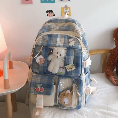Womens Backpacks for Teens Girls Nylon School Bags Casual Female Rucksack Large Capacity Bagpacks Korean Style Backpack Mochila